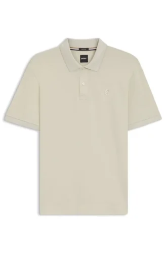 Polohemd aus merzerisierter Baumwolle mit Double-B-Monogramm