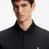 Polohemd aus merzerisierter Baumwolle mit Double-B-Monogramm Polohemd aus merzerisierter Baumwolle mit Double-B-Monogramm