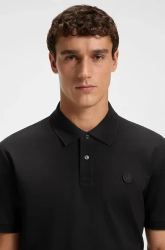 Polohemd aus merzerisierter Baumwolle mit Double-B-Monogramm