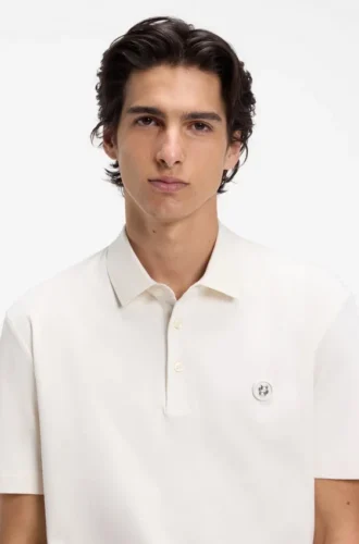 Polohemd aus merzerisierter Baumwolle mit Double-B-Monogramm