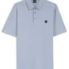 Polohemd aus merzerisierter Baumwolle mit Double-B-Monogramm Polohemd aus merzerisierter Baumwolle mit Double-B-Monogramm