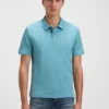 Polohemd aus merzerisierter Baumwolle mit geometrischem Jacquardmuster Polohemd aus merzerisierter Baumwolle mit geometrischem Jacquardmuster