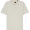 Polohemd aus merzerisierter Baumwolle mit geometrischem Jacquardmuster