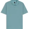 Polohemd aus merzerisierter Baumwolle mit geometrischem Jacquardmuster Polohemd aus merzerisierter Baumwolle mit geometrischem Jacquardmuster