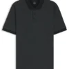 Polohemd aus merzerisierter Baumwolle mit zweifarbigem Monogramm Polohemd aus merzerisierter Baumwolle mit zweifarbigem Monogramm