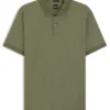Polohemd aus merzerisierter Baumwolle mit zweifarbigem Monogramm Polohemd aus merzerisierter Baumwolle mit zweifarbigem Monogramm
