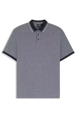 Polohemd aus Oxford-Baumwollpiqué mit Logo-Detail