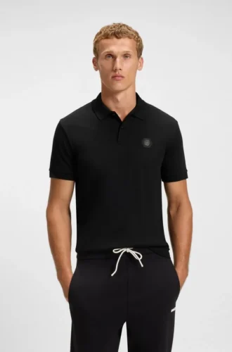 Polohemd aus Pima-Baumwolle mit Double-B-Monogramm