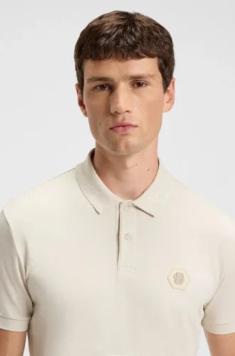 Polohemd aus Pima-Baumwolle mit Double-B-Monogramm