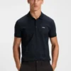 Polohemd aus Stretch-Baumwolle mit Allover-Print Polohemd aus Stretch-Baumwolle mit Allover-Print