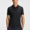 Polohemd aus Stretch-Baumwolle mit Allover-Print Polohemd aus Stretch-Baumwolle mit Allover-Print