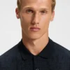 Polohemd aus Stretch-Baumwolle mit Allover-Print Polohemd aus Stretch-Baumwolle mit Allover-Print