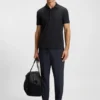 Polohemd aus Stretch-Baumwolle mit Allover-Print Polohemd aus Stretch-Baumwolle mit Allover-Print