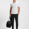 Polohemd aus Stretch-Baumwolle mit Allover-Print Polohemd aus Stretch-Baumwolle mit Allover-Print