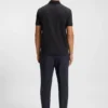 Polohemd aus Stretch-Baumwolle mit Allover-Print Polohemd aus Stretch-Baumwolle mit Allover-Print