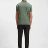 Polohemd aus Stretch-Baumwolle mit Allover-Print