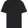 Polohemd aus Stretch-Baumwolle mit Allover-Print Polohemd aus Stretch-Baumwolle mit Allover-Print