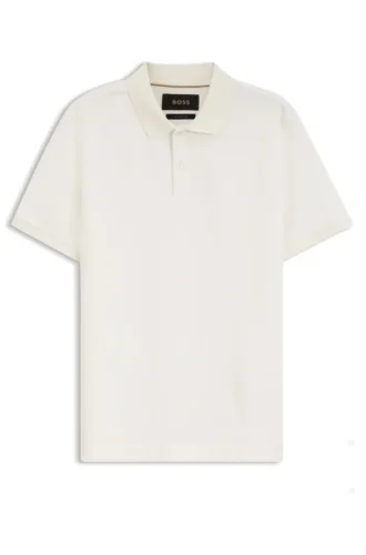 Polohemd in Regular-Fit aus Baumwoll-Seiden-Jacquard