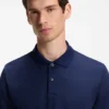 Polohemd in Regular-Fit aus Baumwoll-Seiden-Jacquard