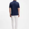 Polohemd in Regular-Fit aus Baumwoll-Seiden-Jacquard