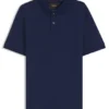Polohemd in Regular-Fit aus Baumwoll-Seiden-Jacquard