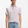 Polohemd in Regular-Fit aus Baumwolle und Leinen Polohemd in Regular-Fit aus Baumwolle und Leinen