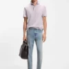Polohemd in Regular-Fit aus Baumwolle und Leinen Polohemd in Regular-Fit aus Baumwolle und Leinen