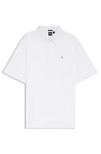 Polohemd in Regular-Fit aus merzerisierter Interlock-Baumwolle