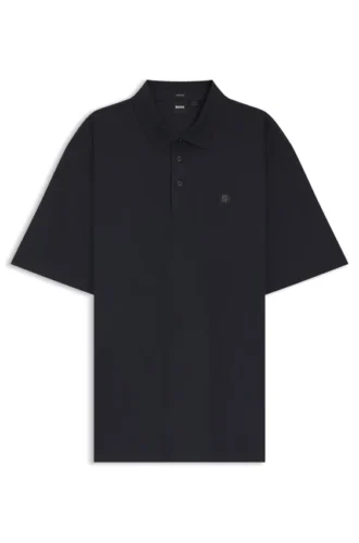 Polohemd in Regular-Fit aus merzerisierter Interlock-Baumwolle