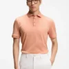 Polohemd in Regular-Fit aus merzerisierter italienischer Baumwolle Polohemd in Regular-Fit aus merzerisierter italienischer Baumwolle