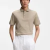 Polohemd in Regular-Fit aus merzerisierter italienischer Baumwolle Polohemd in Regular-Fit aus merzerisierter italienischer Baumwolle