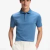 Polohemd in Regular-Fit aus merzerisierter italienischer Baumwolle Polohemd in Regular-Fit aus merzerisierter italienischer Baumwolle