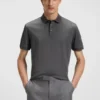 Polohemd in Regular-Fit aus merzerisierter italienischer Baumwolle Polohemd in Regular-Fit aus merzerisierter italienischer Baumwolle