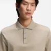 Polohemd in Regular-Fit aus merzerisierter italienischer Baumwolle Polohemd in Regular-Fit aus merzerisierter italienischer Baumwolle