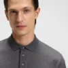 Polohemd in Regular-Fit aus merzerisierter italienischer Baumwolle Polohemd in Regular-Fit aus merzerisierter italienischer Baumwolle