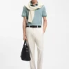 Polohemd in Regular-Fit aus merzerisierter italienischer Baumwolle Polohemd in Regular-Fit aus merzerisierter italienischer Baumwolle