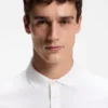 Polohemd in Regular-Fit aus merzerisierter italienischer Baumwolle Polohemd in Regular-Fit aus merzerisierter italienischer Baumwolle
