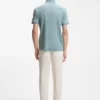 Polohemd in Regular-Fit aus merzerisierter italienischer Baumwolle Polohemd in Regular-Fit aus merzerisierter italienischer Baumwolle