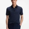 Polohemd in Regular-Fit aus Wolle mit Reißverschlussleiste Polohemd in Regular-Fit aus Wolle mit Reißverschlussleiste