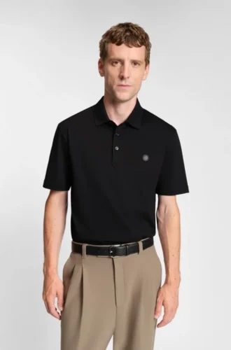 Polohemd mit doppeltem Monogramm aus merzerisierter Baumwolle