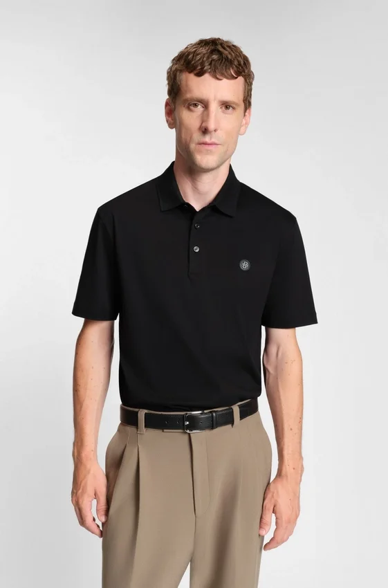 Polohemd mit doppeltem Monogramm aus merzerisierter Baumwolle Polohemd mit doppeltem Monogramm aus merzerisierter Baumwolle