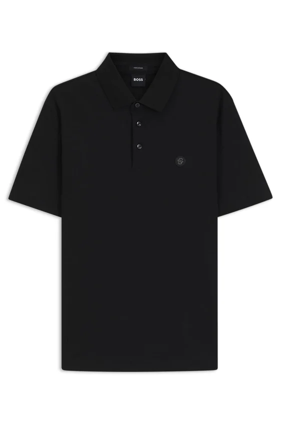 Polohemd mit doppeltem Monogramm aus merzerisierter Baumwolle Polohemd mit doppeltem Monogramm aus merzerisierter Baumwolle