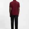 Polohemd mit feinem Muster aus merzerisierter Baumwolle Polohemd mit feinem Muster aus merzerisierter Baumwolle