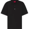 Polohemd mit gestapeltem Logo aus Interlock-Baumwolle Polohemd mit gestapeltem Logo aus Interlock-Baumwolle