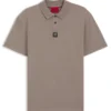 Polohemd mit gestapeltem Logo aus Interlock-Baumwolle Polohemd mit gestapeltem Logo aus Interlock-Baumwolle