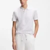 Polohemd mit Jacquard-Muster aus Baumwolle Polohemd mit Jacquard-Muster aus Baumwolle