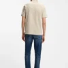 Polohemd mit Jacquard-Muster und Johnny-Kragen Polohemd mit Jacquard-Muster und Johnny-Kragen
