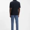 Polohemd mit Jacquard-Muster und Johnny-Kragen Polohemd mit Jacquard-Muster und Johnny-Kragen