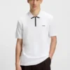 Polohemd mit Kontrastlogo aus Baumwollpiqué