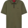 Polohemd mit Kontrastlogo aus Baumwollpiqué